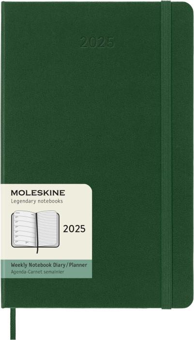 Moleskine Weekly Notebook Myrtle Green hard Large 20245