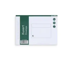 Kuvert C6 Peel & Seal 50 st vita