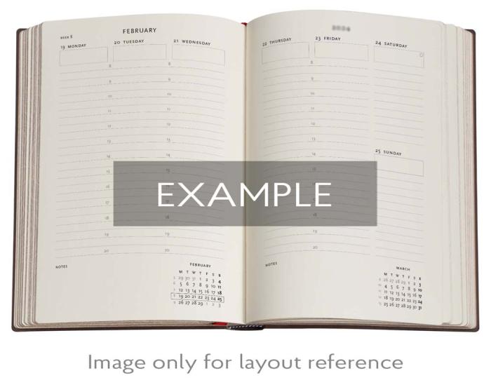 Kalender Paperblanks Anemone Horizontal Midi 2026