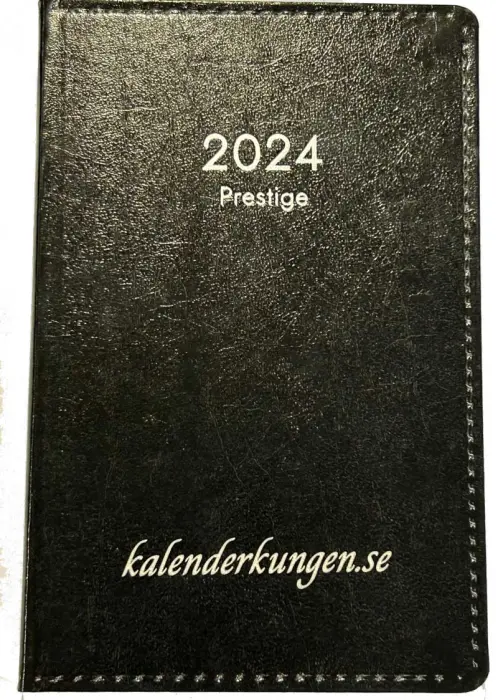 Prestige svart konstläder inbunden 2024
