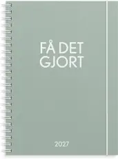 Kalender 2027 F&aring; det gjort gr&ouml;n 