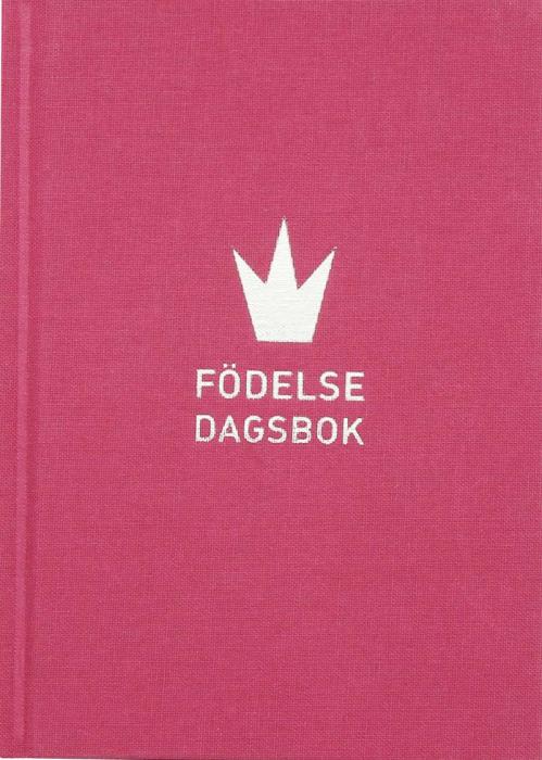 Födelsedagsbok inbunden rosa
