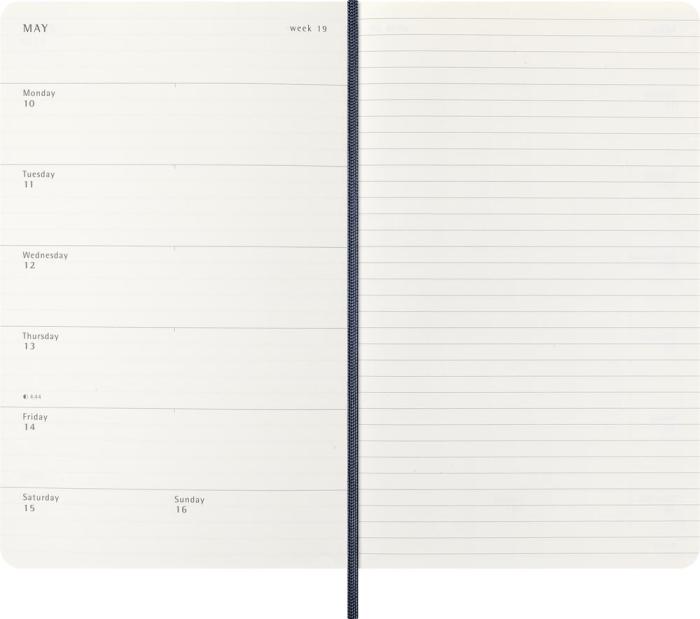 Moleskine Veckokalender L Soft 26/27 Sapphire Blue 