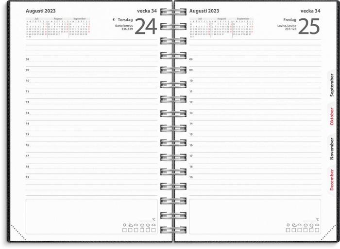 Kalender 22/23 Dagbok Twist svart