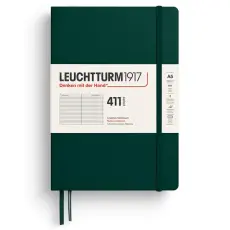 Leuchtturm Notebook A5 hard 411s Forest Green Ruled