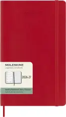 Moleskine Veckokalender L Soft 26/27 Red