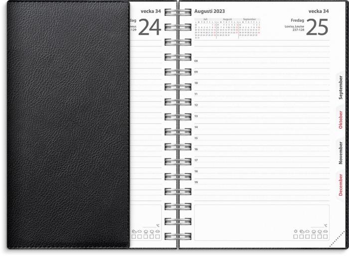 Kalender 22/23 Dagbok Twist svart