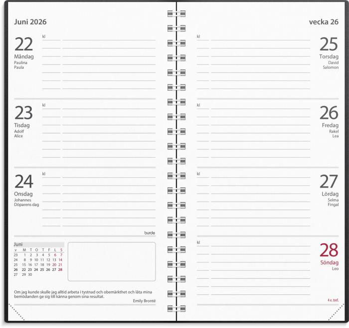 Stora studieåret Basic Svart 2026-2027