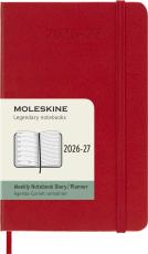 Moleskine Veckokalender Pocket hard 26/27 Red