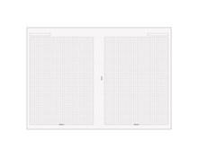 Filofax A4 anteckningsblad rutade white rea