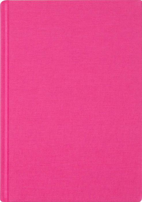 Anteckningsbok A4 olinjerad linnetextil cerise
