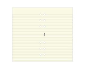 Filofax personal linjerade blad beige