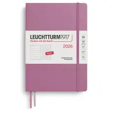 Kalender Leuchtturm1917 A5 Vecka/Uppslag Dotted Hard Dusty Rose 2026