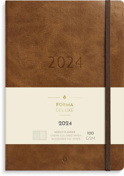 Stor Veckokalender Forma Deluxe Brun 2024