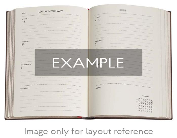 Kalender Paperblanks Layla Ultra Horizontal 2026