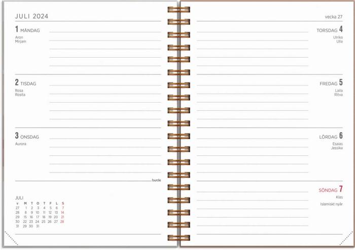 Kalender Senator A6 Story beige 2023-2024