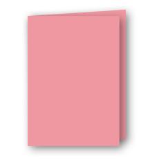 A6 Kort dubbla stående 5-pack 220g Rosa