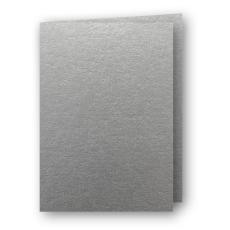 A6 Kort dubbla stående 5-pack 220g Silver 