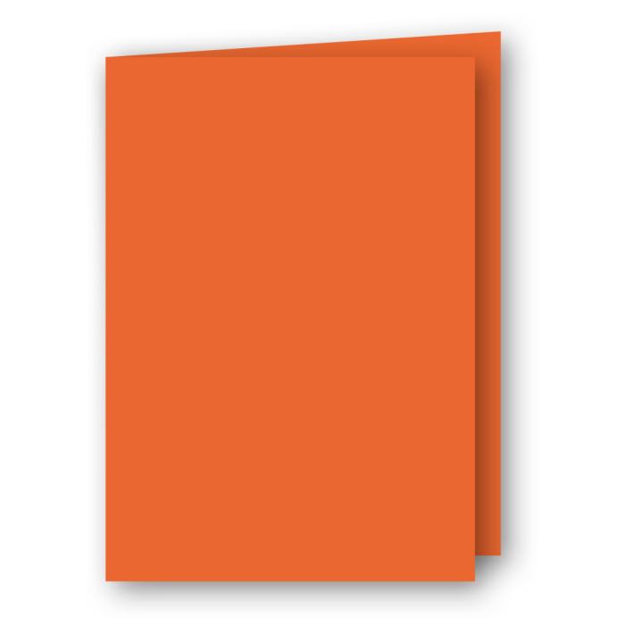 A5 Kort dubbla 5-pack 220g Orange