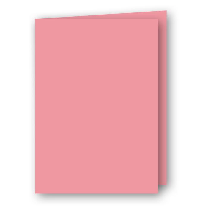 A5 Kort dubbla 5-pack 220g Rosa