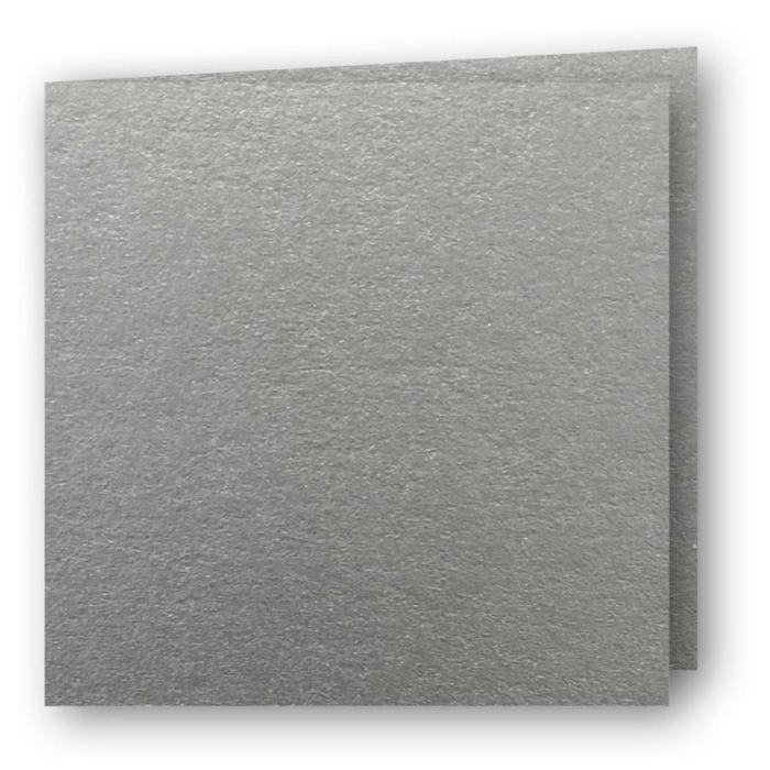 Kvadratiska Kort dubbla 5-pack 220g Silver 