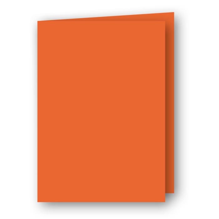 A7 Kort dubbla stående 5-pack 220g Orange 