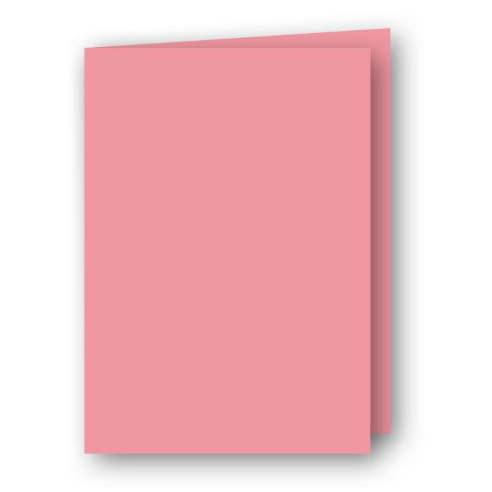 A7 Kort dubbla stående 5-pack 220g Rosa