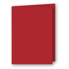 A5 Kort dubbla 5-pack 220g R&ouml;d