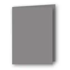 A6 Kort dubbla st&aring;ende 5-pack 220g Gr&aring; 