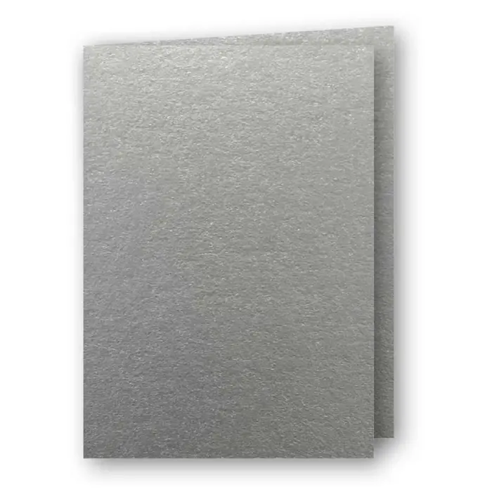A5 Kort dubbla 5-pack 220g Silver