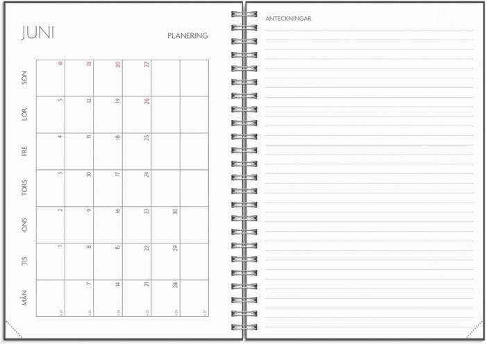 Kalender Study A5 Stone 2026-2027