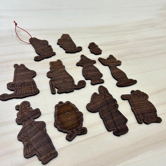 Julhänge Valnöt - Moomin by Varberg Laser