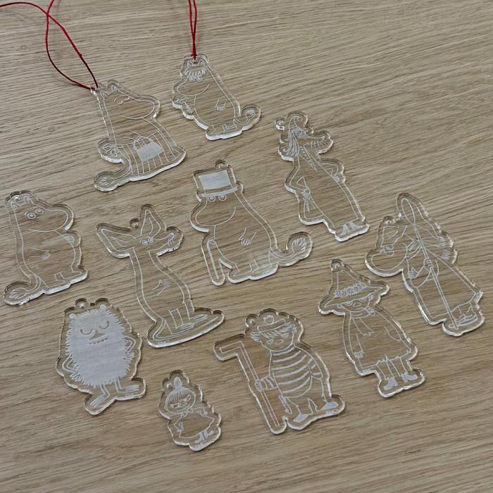 Julhänge Plexi - Moomin by Varberg Laser
