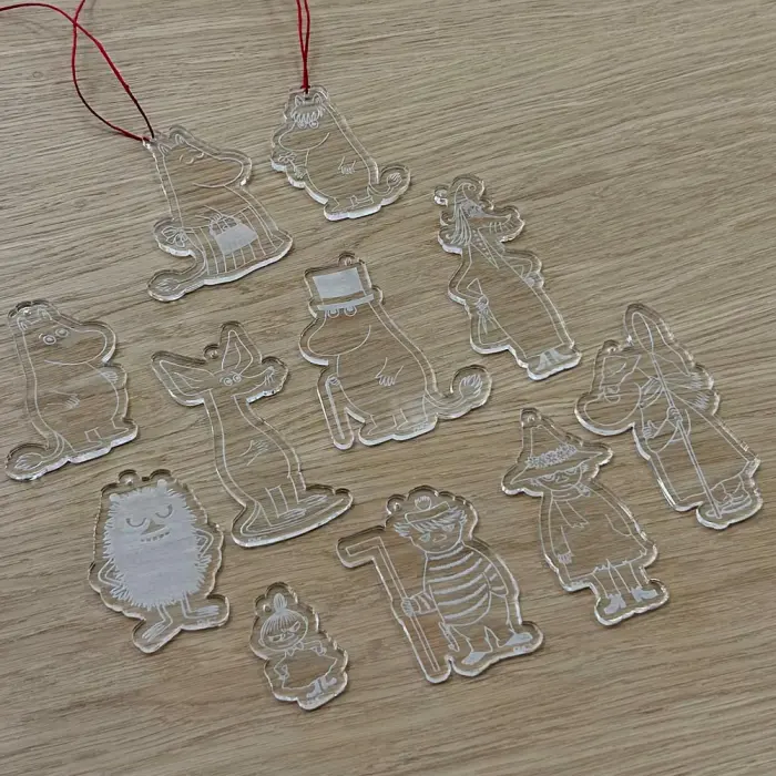 Julhänge Plexi - Moomin by Varberg Laser
