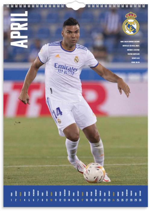 Väggkalender Real Madrid 2022