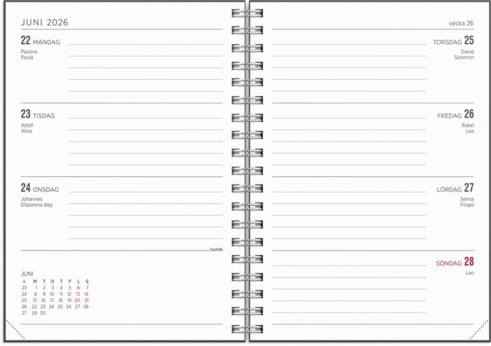 Kalender Senator A6 Stone 2026-2027