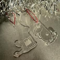 Julhänge Plexi - Moomin by Varberg Laser