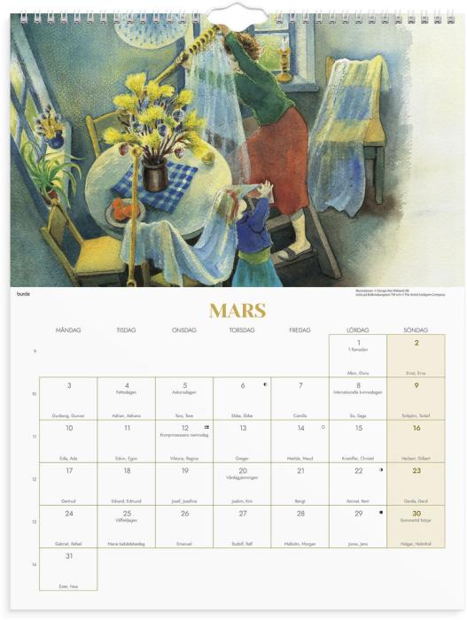 Väggkalender Ilon Wikland 2025