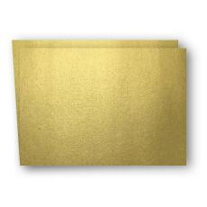 A6 Kort dubbla liggande 5-pack 220g Guld