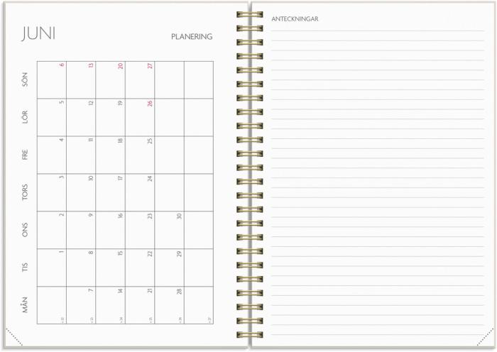 Kalender Study A5 Story Blomma 2026-2027 
