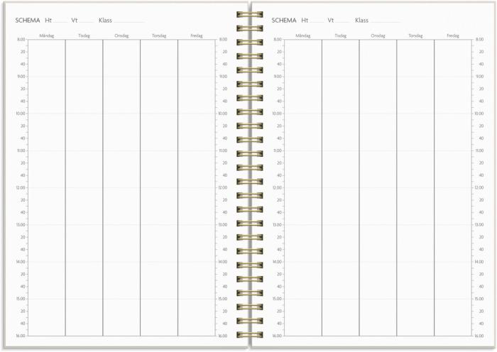 Kalender Study A5 Story Blomma 2026-2027 