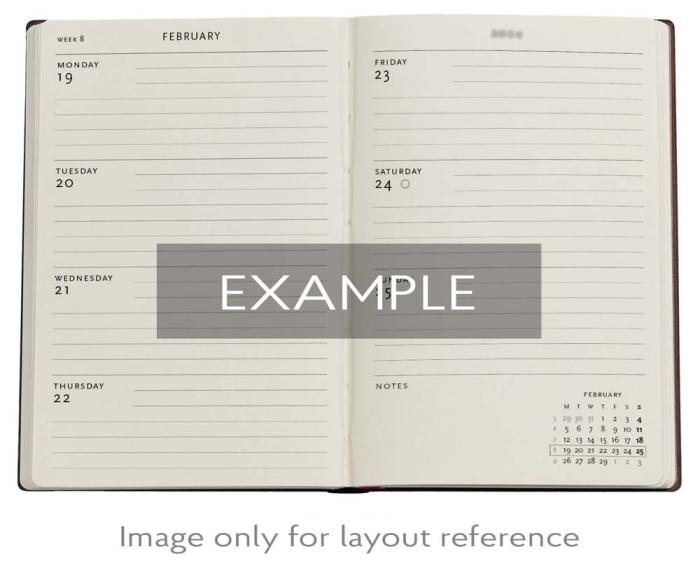 Kalender Paperblanks Firebird Horizontal Mini 2026