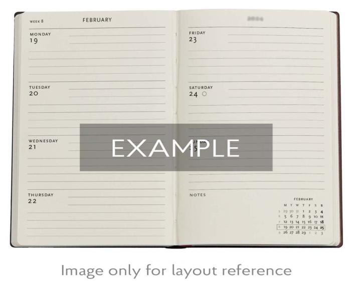 Kalender Paperblanks Natsu Horizontal Mini 2026