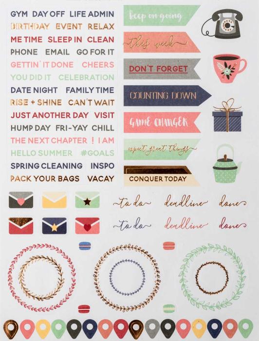 Calender Stickers Pastel 1