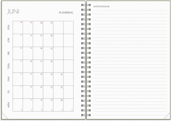 Kalender Study A5 Story Blad 2026-2027