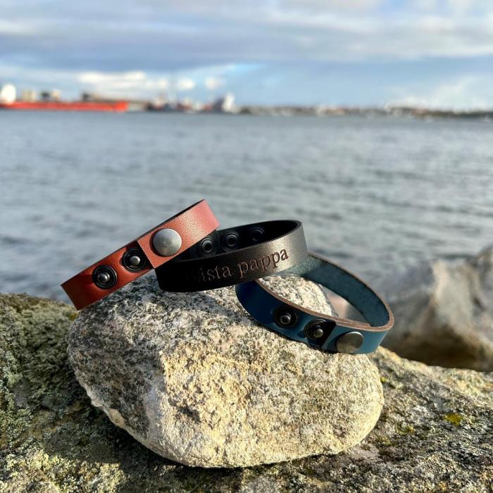 Läderarmband - Valfri text 