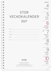 Kalender Stor Veckokalender refill 2027