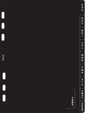 Filofax alfabetiskt register A5