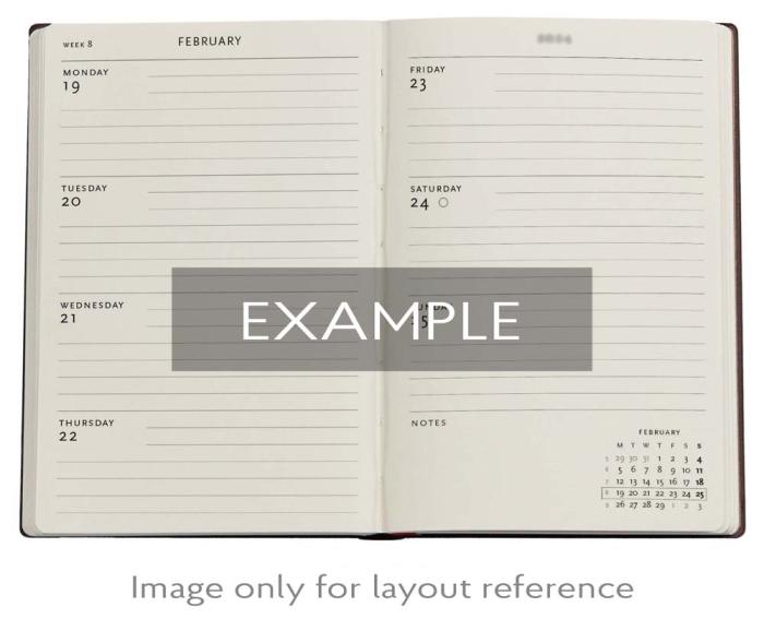 Kalender Paperblanks Foiled Horizontal Midi 2026