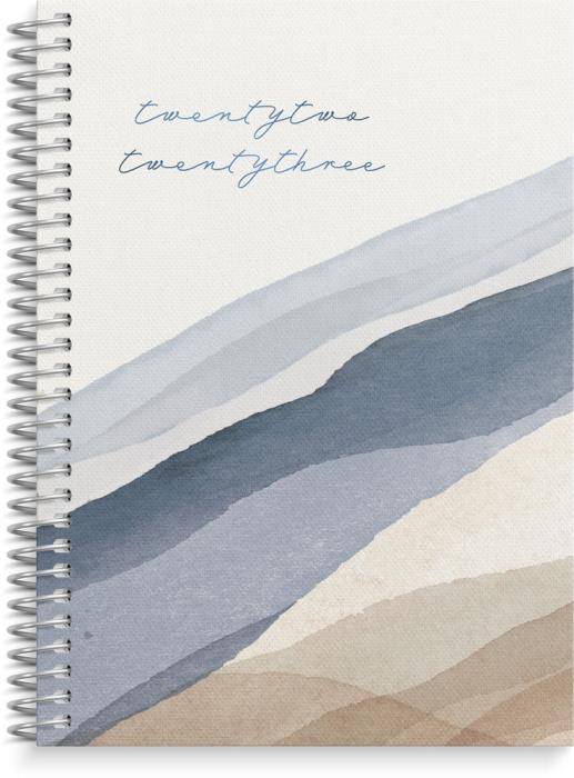 Kalender Senator A6 Story blåbeige 2022-2023